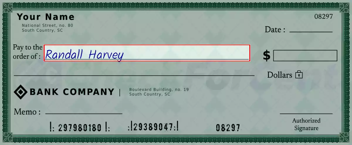 Write the payee’s name on the 178 dollar check