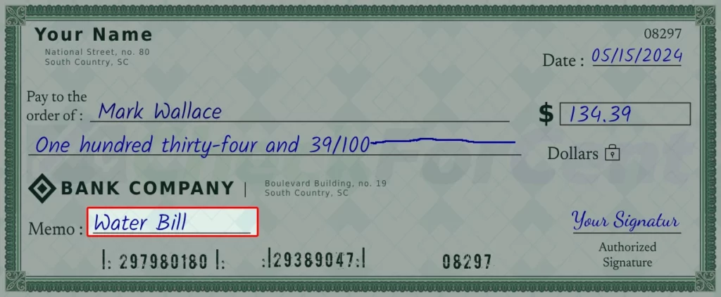 Write the purpose of the check